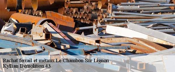 Rachat ferrail et métaux  le-chambon-sur-lignon-43400 Kyllian Démolition 43