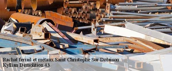 Rachat ferrail et métaux saint-christophe-sur-dolaison-43370 Kyllian Démolition 43