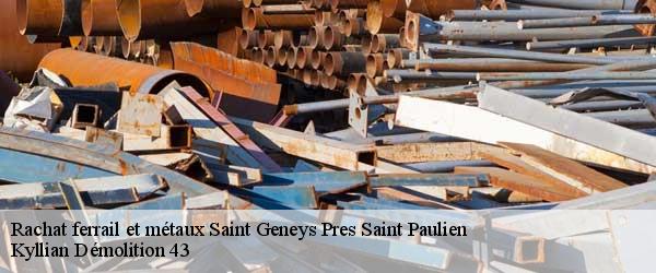 Rachat ferrail et métaux saint-geneys-pres-saint-paulien-43350 Kyllian Démolition 43