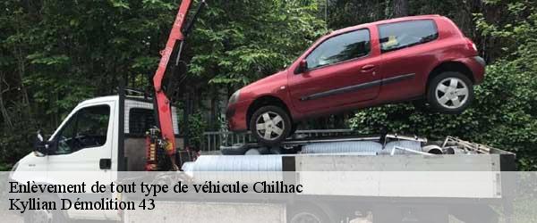Enlèvement de tout type de véhicule chilhac-43380 Kyllian Démolition 43