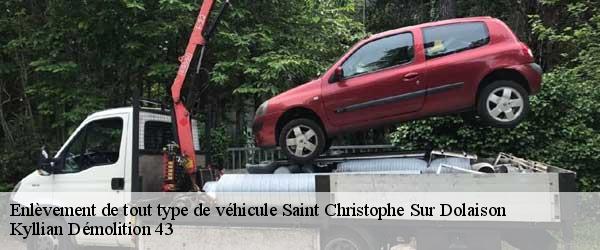 Enlèvement de tout type de véhicule saint-christophe-sur-dolaison-43370 Kyllian Démolition 43