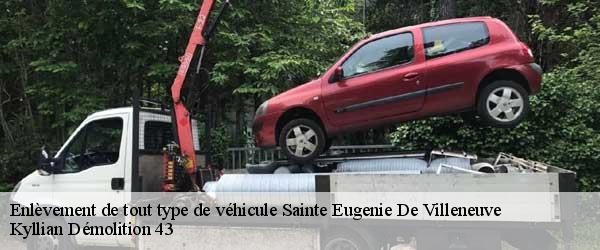 Enlèvement de tout type de véhicule sainte-eugenie-de-villeneuve-43230 Kyllian Démolition 43