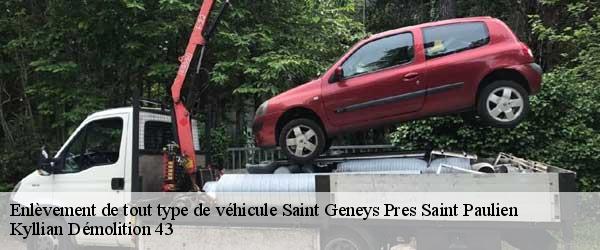 Enlèvement de tout type de véhicule saint-geneys-pres-saint-paulien-43350 Kyllian Démolition 43