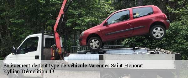 Enlèvement de tout type de véhicule varennes-saint-honorat-43270 Kyllian Démolition 43