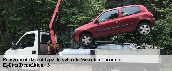 Enlèvement de tout type de véhicule  vazeilles-limandre-43320 Kyllian Démolition 43