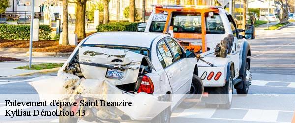 Enlevement d'épave  saint-beauzire-43100 Kyllian Démolition 43
