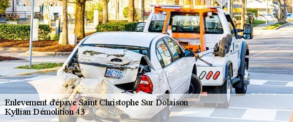 Enlevement d'épave saint-christophe-sur-dolaison-43370 Kyllian Démolition 43