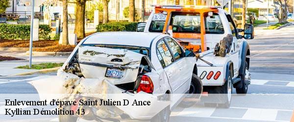 Enlevement d'épave saint-julien-d-ance-43500 Kyllian Démolition 43